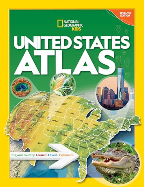 National Geographic Kids United States Atlas 7th Edition By National Geographic - Hardcover