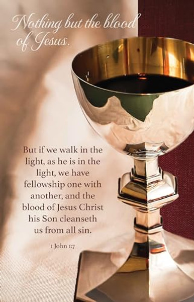 Communion Bulletin: Nothing But the Blood (Package of 100): 1 John 1:7 (Kjv) By Broadman Church Supplies Staff - Paperback