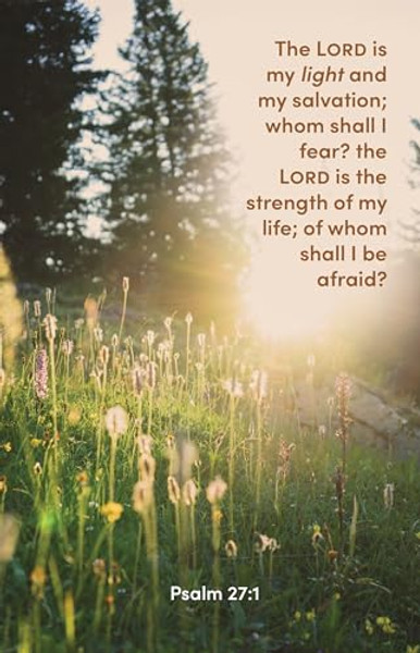 General Worship Bulletin: The Lord Is My Light (Package of 100): Psalm 27:1 (Kjv) By Broadman Church Supplies Staff - Paperback