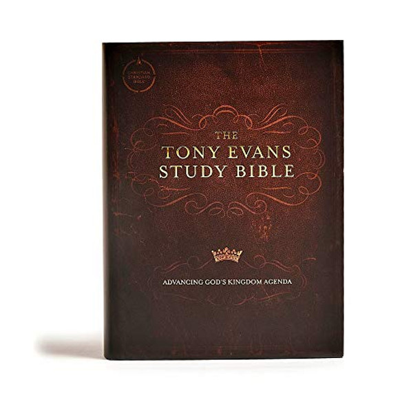 CSB Tony Evans Study Bible, Hardcover: Study Notes and Commentary, Articles, Videos, Easy-To-Read Font By Tony Evans - Hardcover