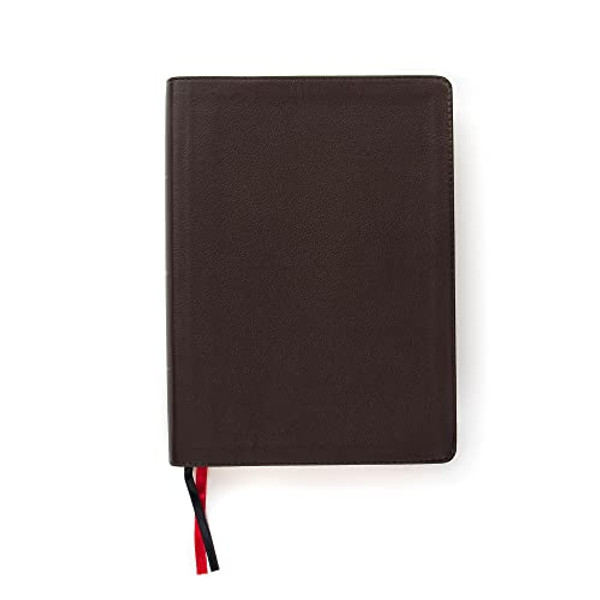 CSB Study Bible, Brown Genuine Leather, Indexed: Red Letter, Study Notes and Commentary, Illustrations, Ribbon Marker, Sewn Binding, Easy-To-Read Bibl By Csb Bibles by Holman - Leather