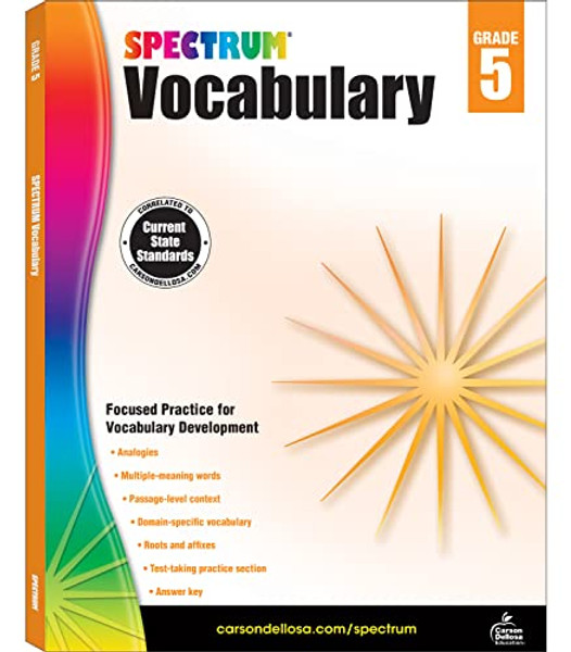 Spectrum Vocabulary, Grade 5: Volume 88 By Spectrum - Paperback
