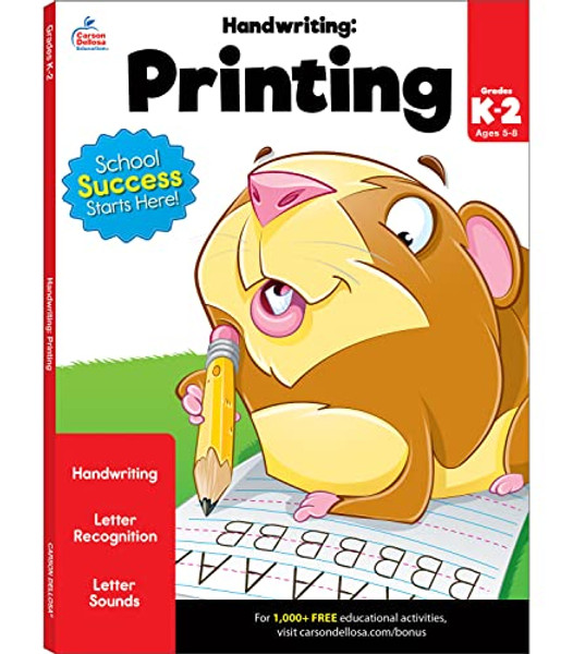 Handwriting: Printing Workbook By Brighter Child - Paperback