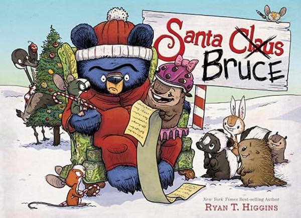 Santa Bruce-A Mother Bruce Book By Ryan T. Higgins - Hardcover