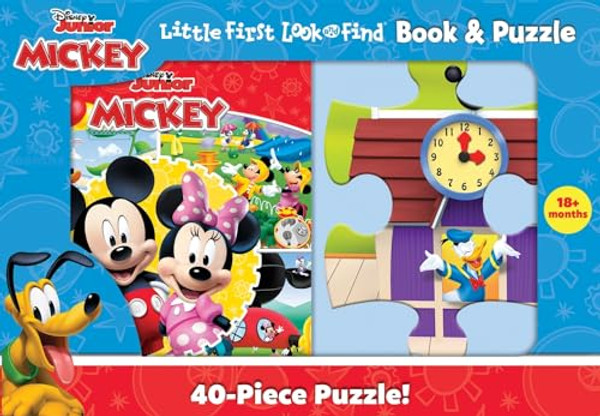 Disney Junior Mickey Mouse Clubhouse: Little First Look and Find Book & Puzzle By Pi Kids - Hardcover Disney Junior Mickey Mouse Clubhouse: Little First Look and Find Book & Puzzle By Pi Kids - Hardcover
