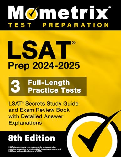 LSAT Prep 2024-2025 - 3 Full-Length Practice Tests, LSAT Secrets Study Guide and Exam Review Book with Detailed Answer Explanations: [8th Edition] By Matthew Bowling - Paperback