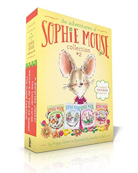 The Adventures of Sophie Mouse Collection #2 (Boxed Set): The Maple Festival; Winter's No Time to Sleep!; The Clover Curse; A Surprise Visitor By Poppy Green - Paperback