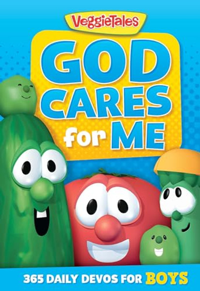 God Cares for Me: 365 Daily Devos for Boys By Veggietales - Paperback