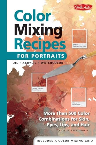 Color Mixing Recipes for Portraits: More Than 500 Color Combinations for Skin, Eyes, Lips & Hair By William F. Powell - Hardcover