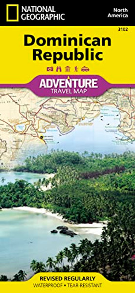 Dominican Republic Map By National Geographic Maps - Adventure - Folded
