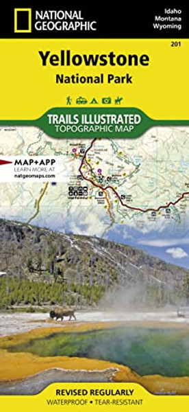 Yellowstone National Park Map By National Geographic Maps - Trails Illust - Folded Yellowstone National Park Map By National Geographic Maps - Trails Illust - Folded
