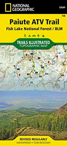 Paiute Atv Trail Map [Fish Lake National Forest, Blm] By National Geographic Maps - Trails Illust - Folded