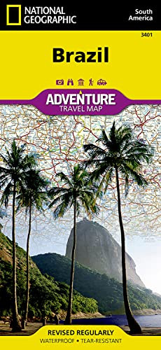 Brazil Map By National Geographic Maps - Adventure - Folded