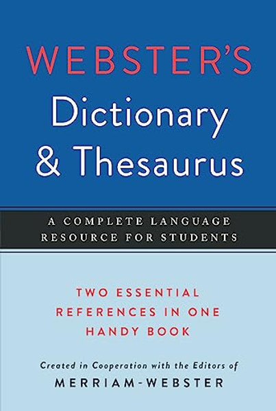 Webster's Dictionary & Thesaurus By Merriam-Webster - Paperback