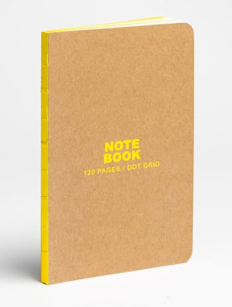 Teneues - Small Bullet Journal: Kraft and Neon Yellow, Notebook Paperback - 120 Dot-Grid Pages with Lay Flat Binding: Slim Format Small Bullet Journal By Teneues - Paperback