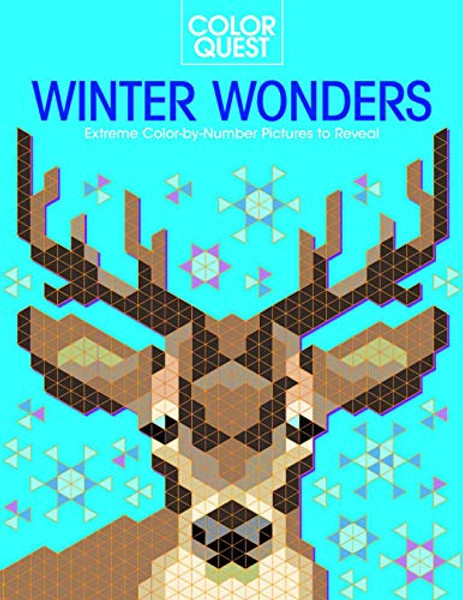 Color Quest: Winter Wonders: Extreme Color-By-Number Pictures to Reveal By Daniela Geremia - Paperback