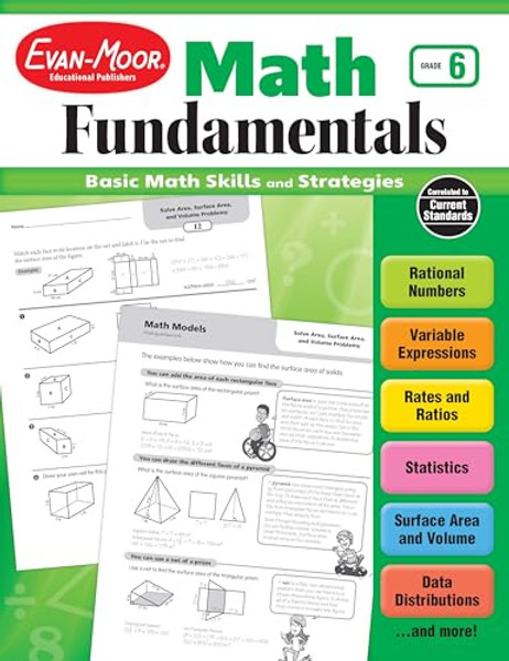 Math Fundamentals, Grade 6 Teacher Resource By Evan-Moor Educational Publishers - Paperback