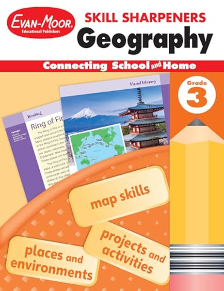 Skill Sharpeners: Geography, Grade 3 Workbook By Evan-Moor Educational Publishers - Paperback