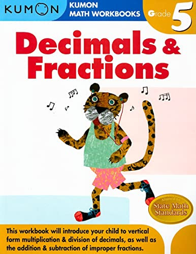 Kumon Grade 5 Decimals & Fractions By Michiko Tachimoto - Paperback
