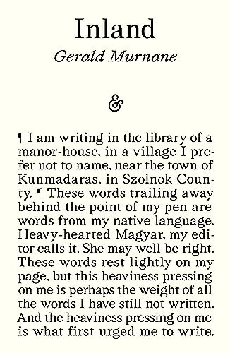 Inland By Gerald Murnane - Paperback