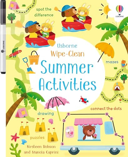 Wipe-Clean Summer Activities By Kirsteen Robson - Paperback