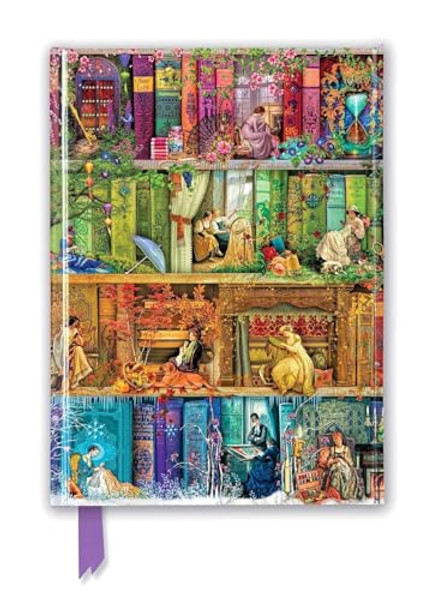 Aimee Stewart: A Stitch in Time Bookshelves (Foiled Journal) By Flame Tree Studio - Other