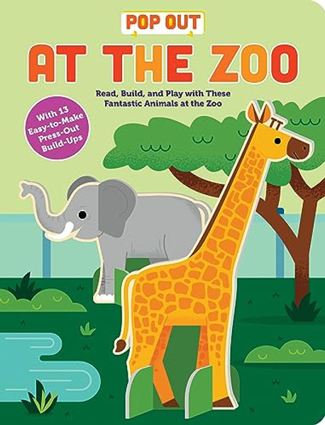 Pop Out at the Zoo: Read, Build, and Play with These Fantastic Animals at the Zoo By Duopress Labs - Board Books