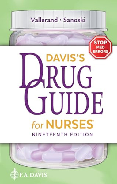 Davis's Drug Guide for Nurses By April Hazard Vallerand - Paperback