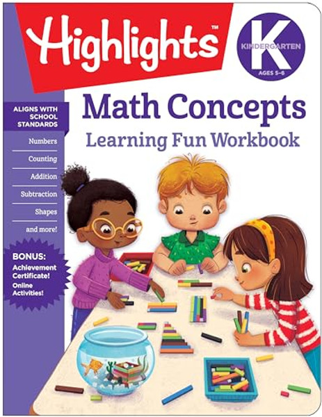 Kindergarten Math Concepts By Highlights Learning - Paperback