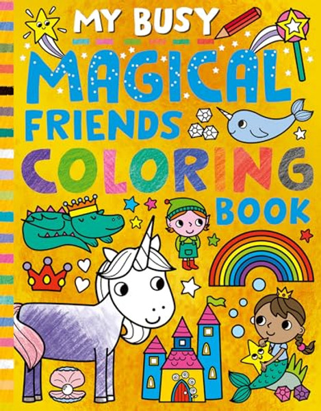My Busy Magical Friends Coloring Book By Tiger Tales - Paperback