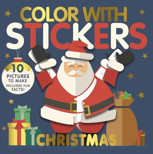 Color with Stickers: Christmas: Create 10 Pictures with Stickers! By Jonny Marx - Paperback
