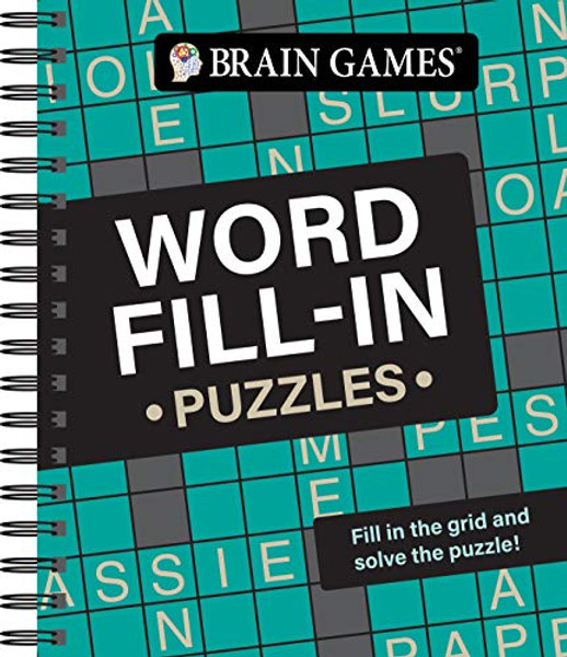 Brain Games - Word Fill-In Puzzles By Publications International Ltd - Spiral