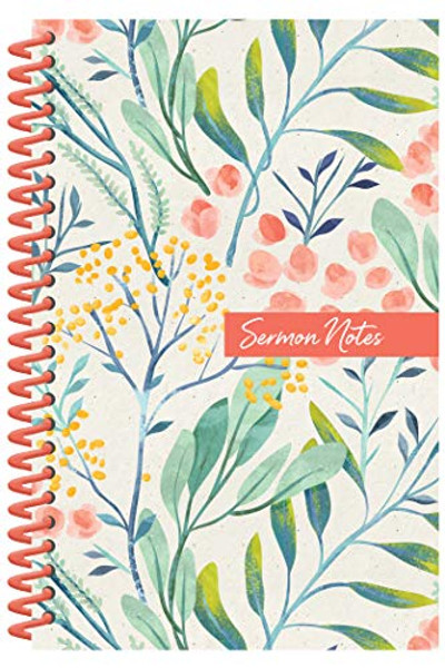 Sermon Notes Journal [Floral] By Compiled by Barbour Staff - Spiral