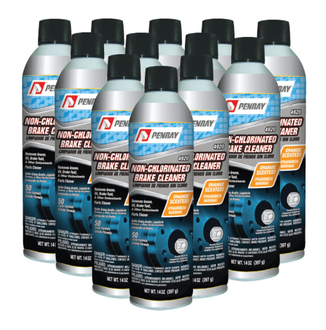  Penray 4520 Non-Chlorinated Quick Dry Brake Cleaner -  12.5-Ounce Aerosol Can : Automotive