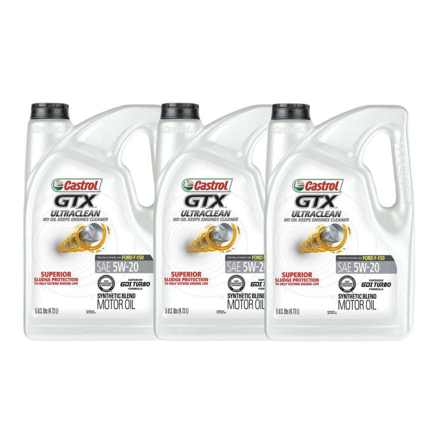 Castrol GTX Ultraclean 5W-20 Semi-Synthetic Blend Motor Oil