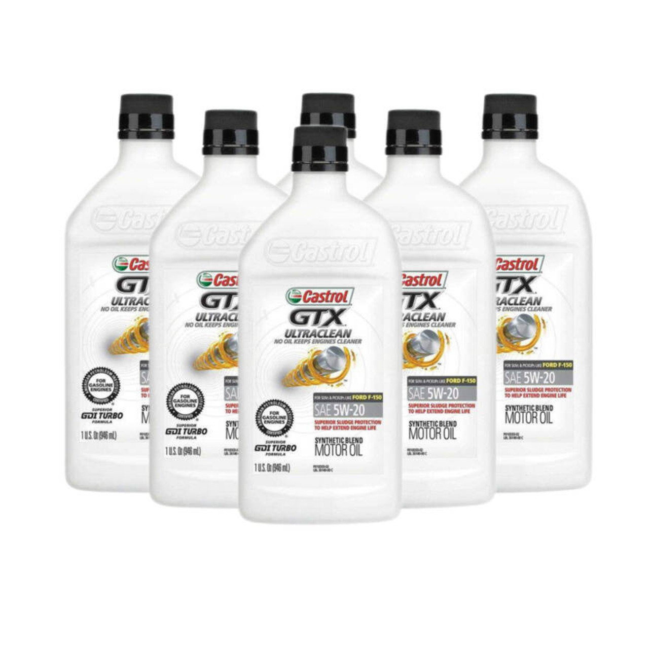 Buy CASTROL GTX ULTRACLEAN SAE 5w-20 Semi-Synthetic Motor Oil Here