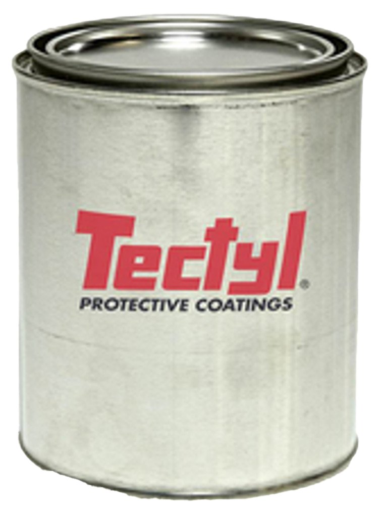 silver quart can with red Tectyl logo