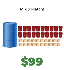 graphic of different sized oil options