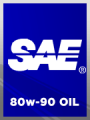SAE 80w-90, API GL-5 Gear Oil