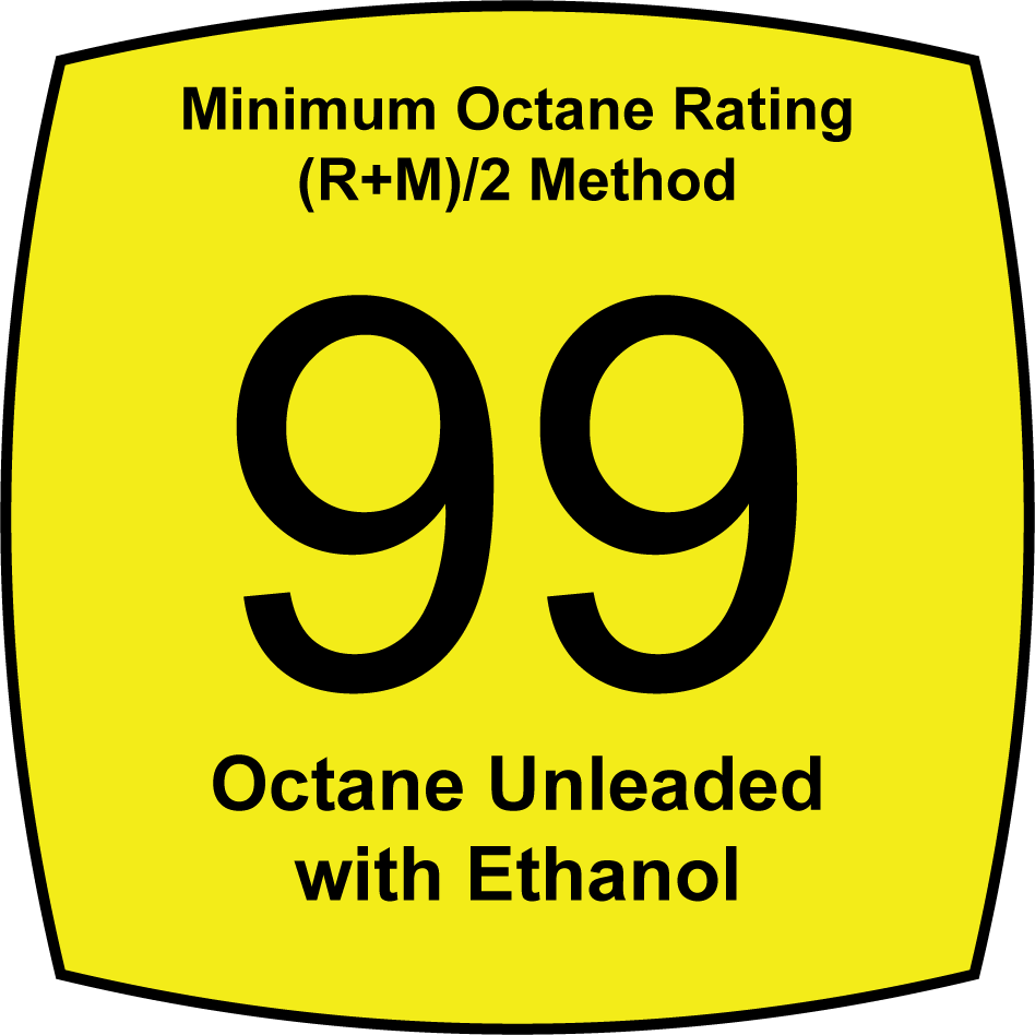 Unleaded 99 Octane Fuel with Ethanol