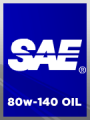 SAE 80w-140, API GL-5 Gear Oil