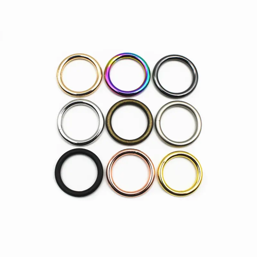 o rings, rose gold, rainbow, gun metal, black, pearl silver