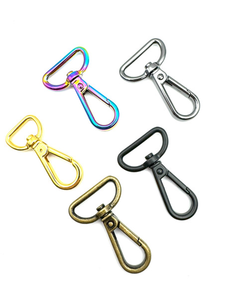 swivel-snap-clip-hooks-rainbow-gunmetal-antique-brass-matte-black-gold
