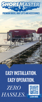 ShoreMaster Vertical Banner - EASY INSTALLATION.  EASY OPERATION.