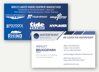 Waterfront Brands Business Cards - Pack of 250 Cards