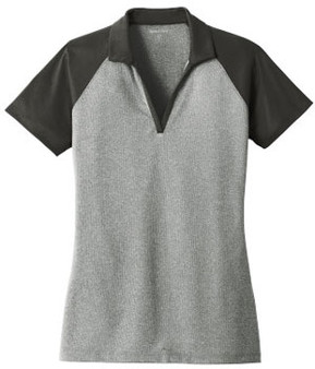 WOMEN'S Sport-Tek Raglan Heather Block Polo
