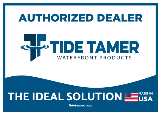Tide Tamer Authorized Dealer 7x5 Double Sided Window Cling