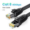 UGREEN Ethernet Cable Cat8 40Gbps Flat Network Cable High Speed Cat8 U/FTP for Laptop PC Router PS 4 Lan Patch Cord Cable RJ45