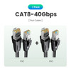 UGREEN Ethernet Cable Cat8 40Gbps Flat Network Cable High Speed Cat8 U/FTP for Laptop PC Router PS 4 Lan Patch Cord Cable RJ45