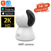 4MP 2K Tuya Smart Mini WiFi IP Camera Indoor Wireless Surveillance Auto Tracking Of Human Home Security CCTV Baby Pet Monitor